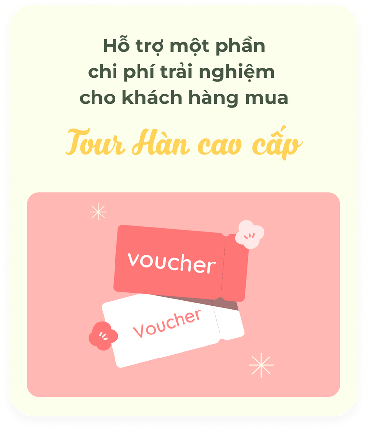 Hỗ trợ một phần chi phí trải nghiệm cho khách hàng mua